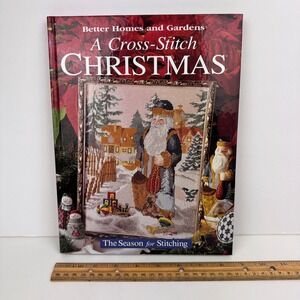 Vtg 98 Better Homes Gardens Cross Stitch Christmas Season for Stitching Book